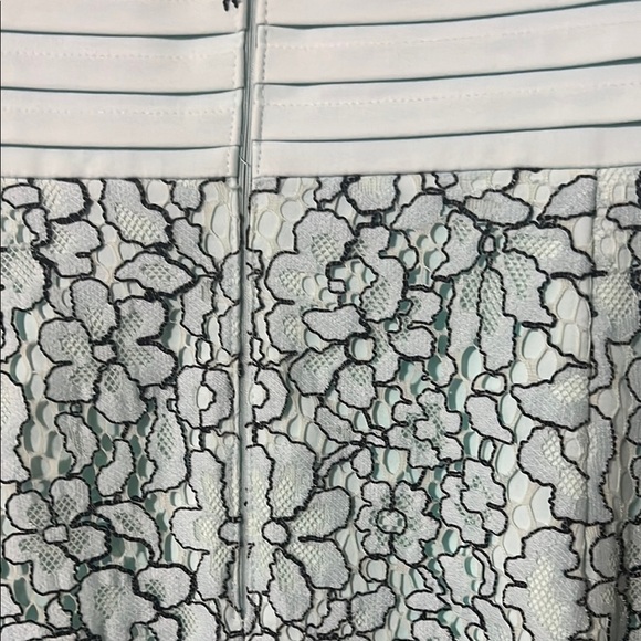 Elegant Lace Overlay Dress Turquoise Mint - Picture 9 of 16